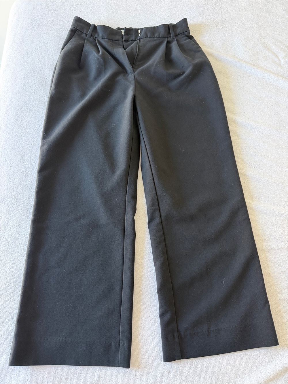 A&F Sloane Tailored Black Wide Leg Dress Pants - 28 Short